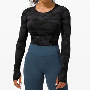 Lululemon Wunder Train Cropped Long Sleeve